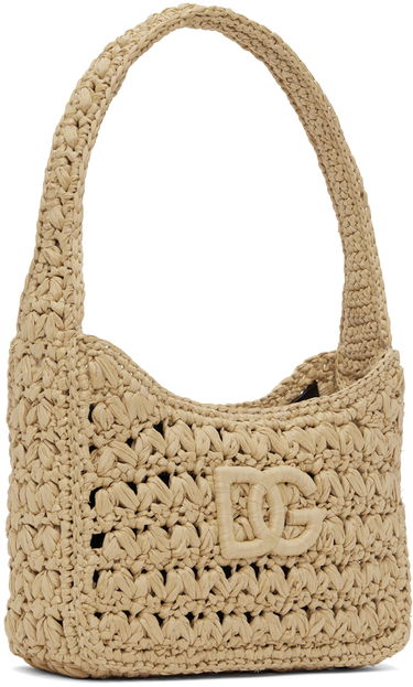 Голяма пазарска чанта Dolce & Gabbana Dolce & Gabbana Crochet Shoulder Bag Бежово | BB7657A4547, 1