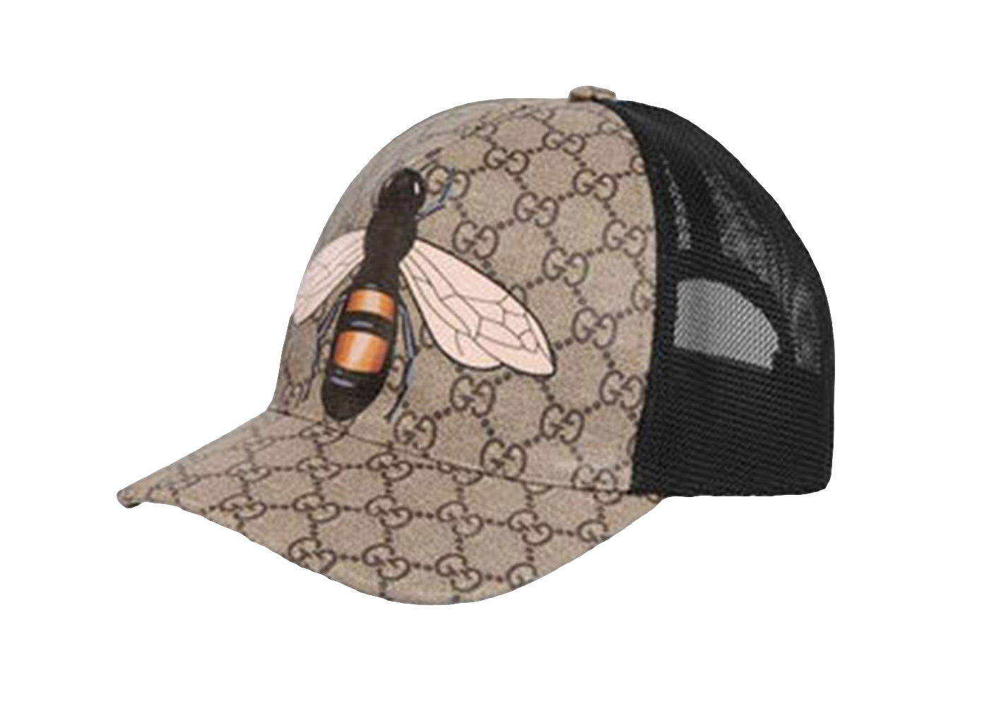 Шапка с козирка Gucci Gucci GG Supreme Bee Baseball Cap Бежово | 426887 4HB12 2160, 0