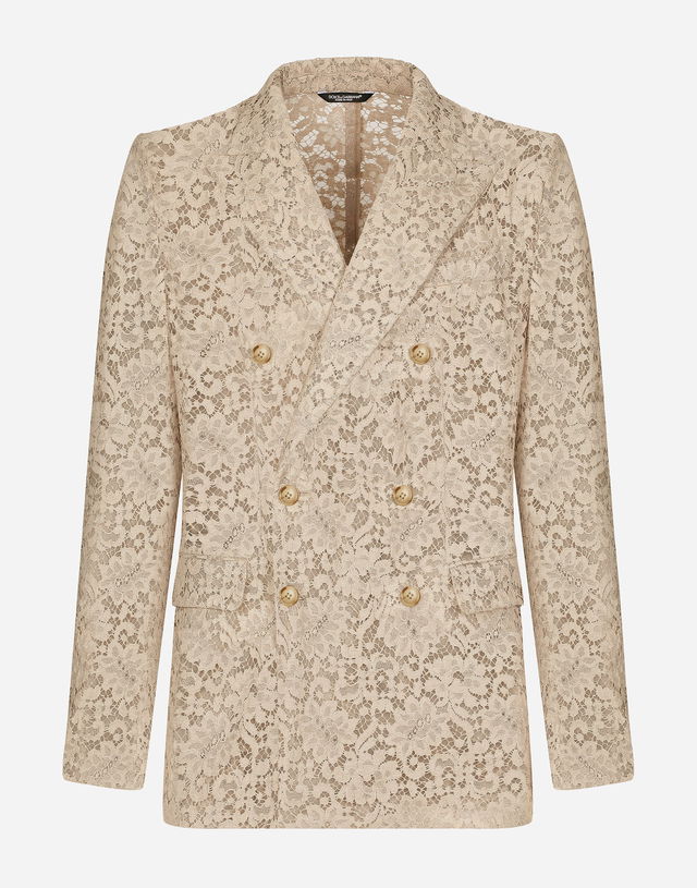 Dolce & Gabbana Double-breasted Cordonetto Lace Jacket