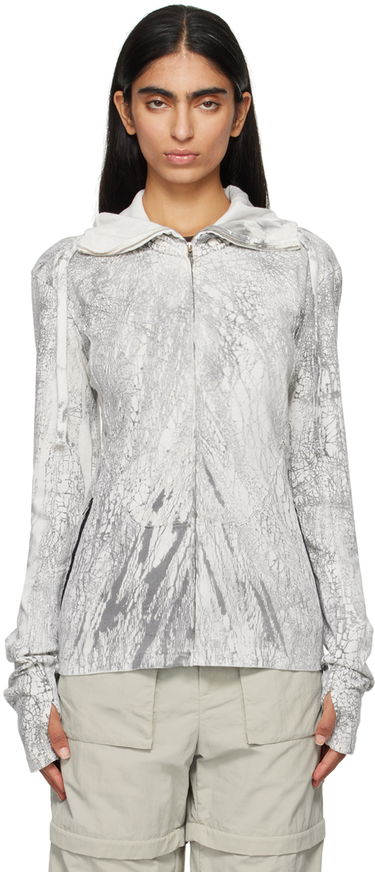 Суитчър Acne Studios Acne Studios Dyed Zip-Up Hoodie Сиво | BI0203-, 0