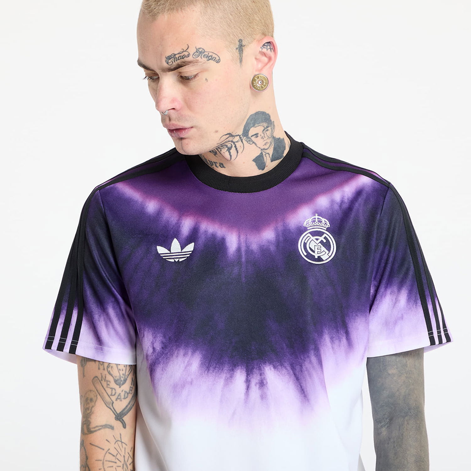 Тениска adidas Originals REAL MADRID Tie-Dye Jersey Лилаво | JF2590, 1