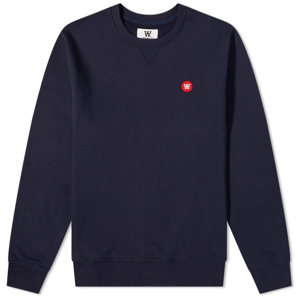 Пуловер WOOD WOOD Tye Crewneck Тъмно синьо | 10005601-2424-7000, 0