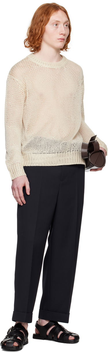 Пуловер Jil Sander Jil Sander Crew-Neck Sweater Бежово | J22GP0233_J16135, 3