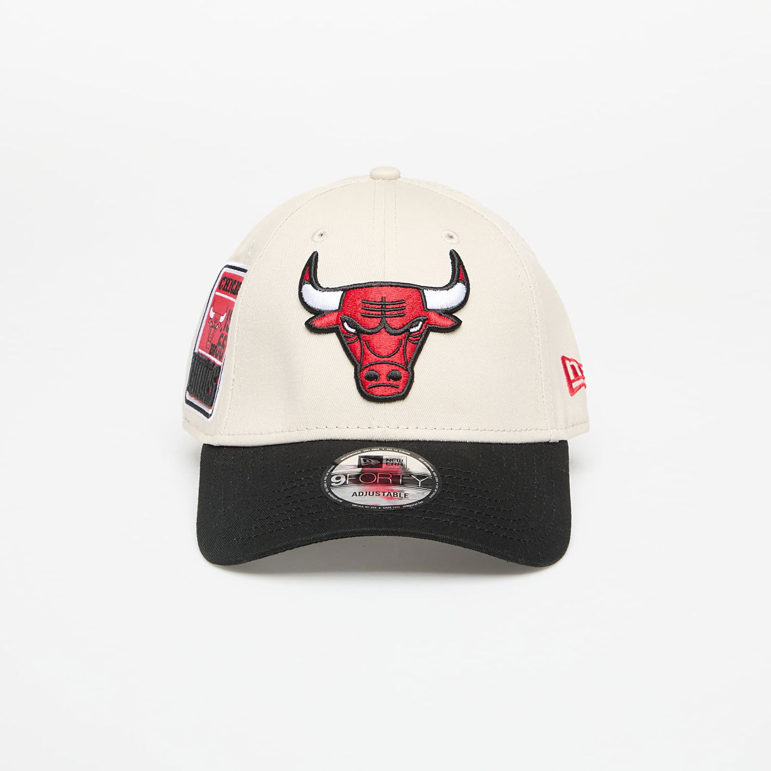 Шапка с козирка New Era Chicago Bulls 9FORTY Contrast Patch Adjustable Cap Бежово | 60667564, 0