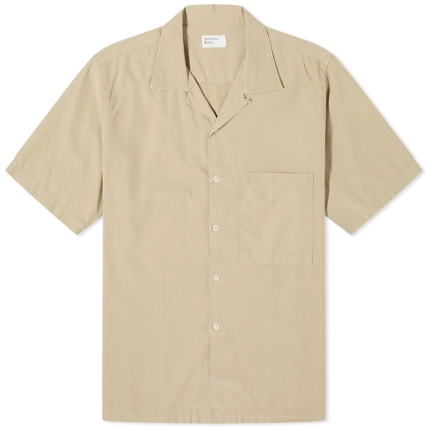 Риза Universal Works Camp II Short Sleeve Shirt Бежово | 30269-SMO, 1