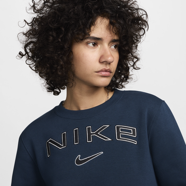 Суитчър Nike Sportswear Phoenix Fleece Crewneck Sweatshirt Синьо | HM9754-478, 1