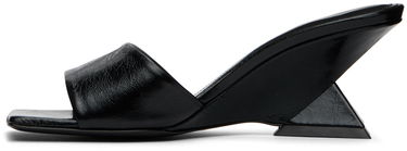 Аксесоари The Attico Attico Cheope Wedge Mules Черно | 248WS605 L070, 2