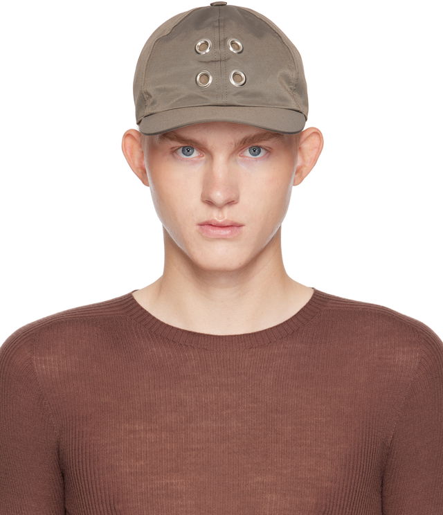 Baseball Cap With Eyelets