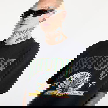 Тениска Rhude Monaco Regatta Tee Черно | RHSS25TT130122306, 1