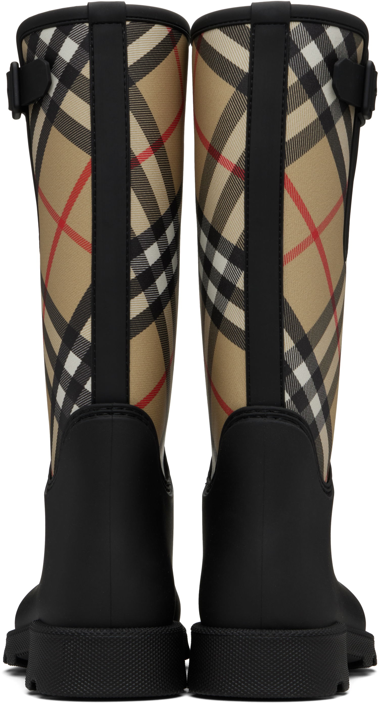 Кецове и обувки Burberry Burberry Marsh Stamp High Rubber Boots Черно | 8111644, 1