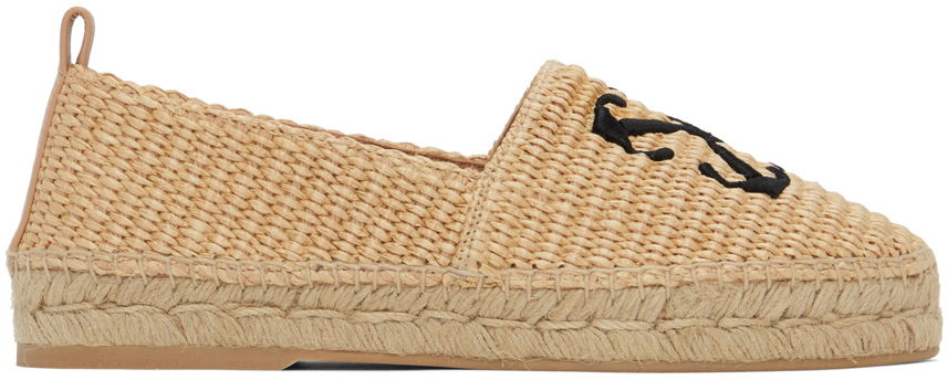 Кецове и обувки Off-White Raffia Arrow Espadrilles Бежово | OWIB018S24MAT0016110, 0