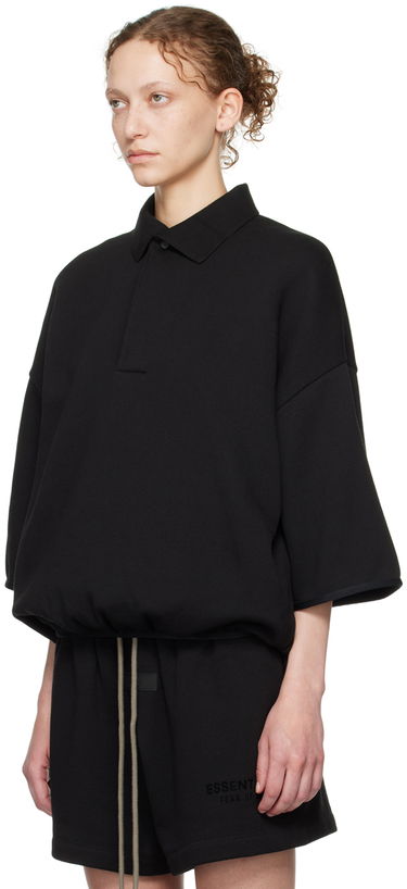 Поло тениска Fear of God Core Collection 3/4 Sleeve Polo Black Черно | 192SU244400F, 3
