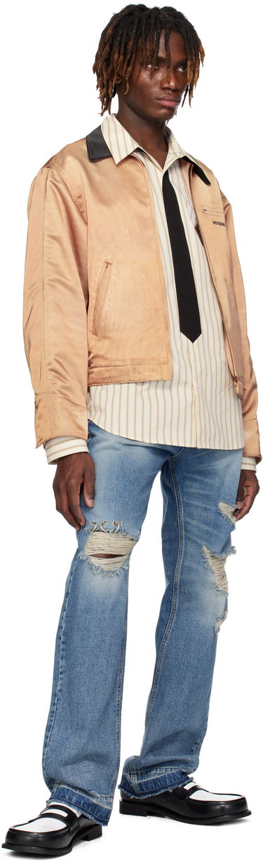 Яке бомбър We11done We11done Printed Work Jacket Кафяво | WD-JK0-25-038-M-BG, 3