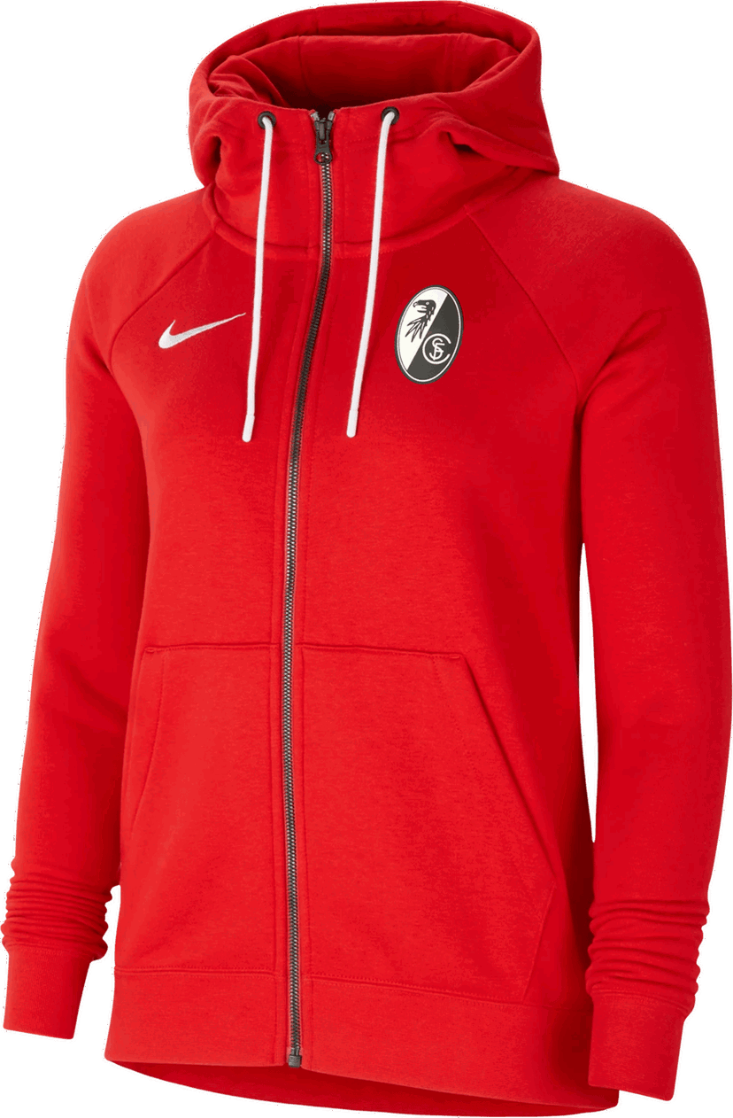 Суитчър Nike SC Freiburg Hooded Sweat Jacket Червено | 6scfcw6955-657