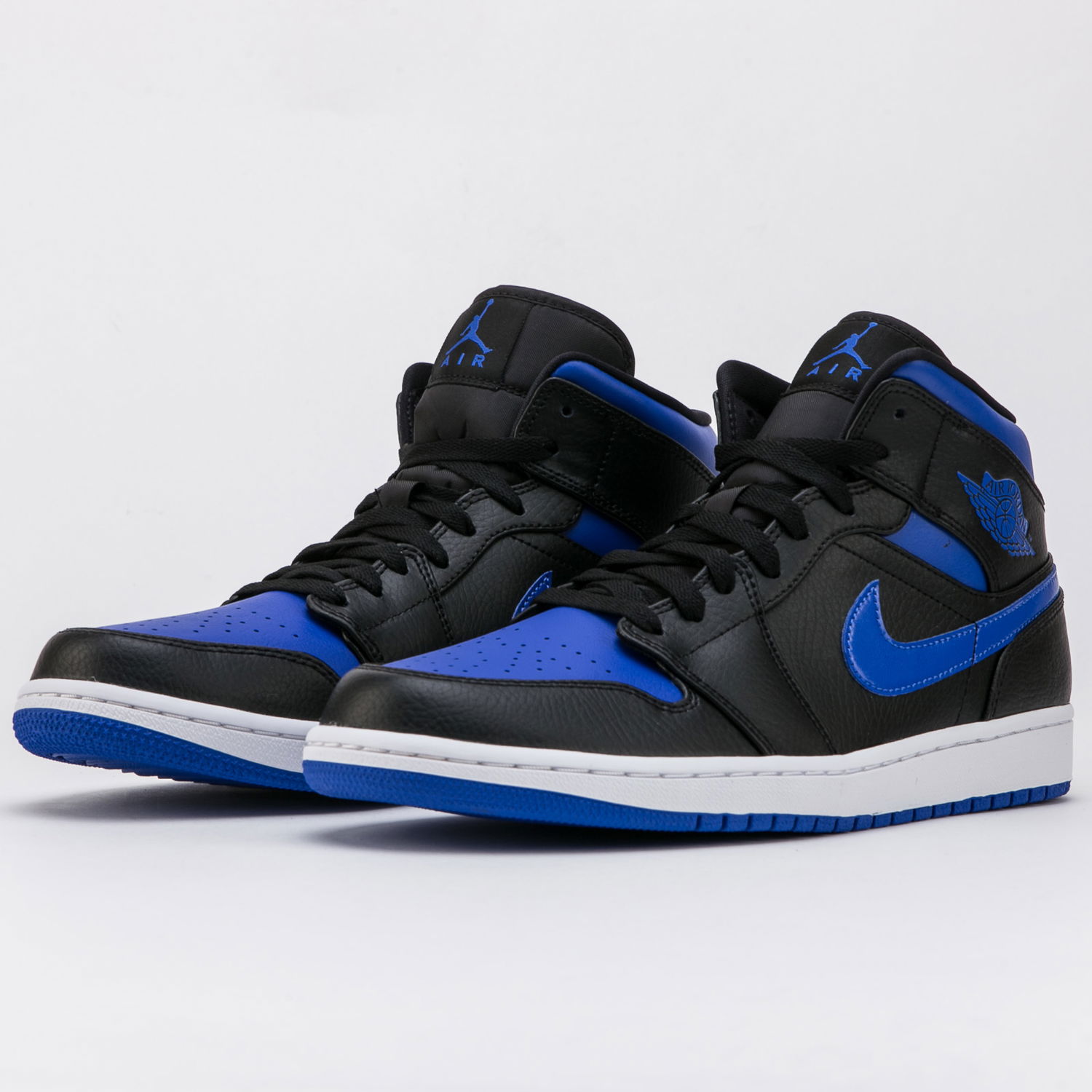 Кецове и обувки Jordan Air Jordan 1 Mid "Black Hyper Royal" Синьо | 554724-068, 1
