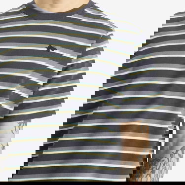 Тениска MAISON KITSUNÉ Maison Kitsuné Profile Fox Patch Striped Comfort T-Shirt Тъмно синьо | OM00103KJ7010-0288, 5