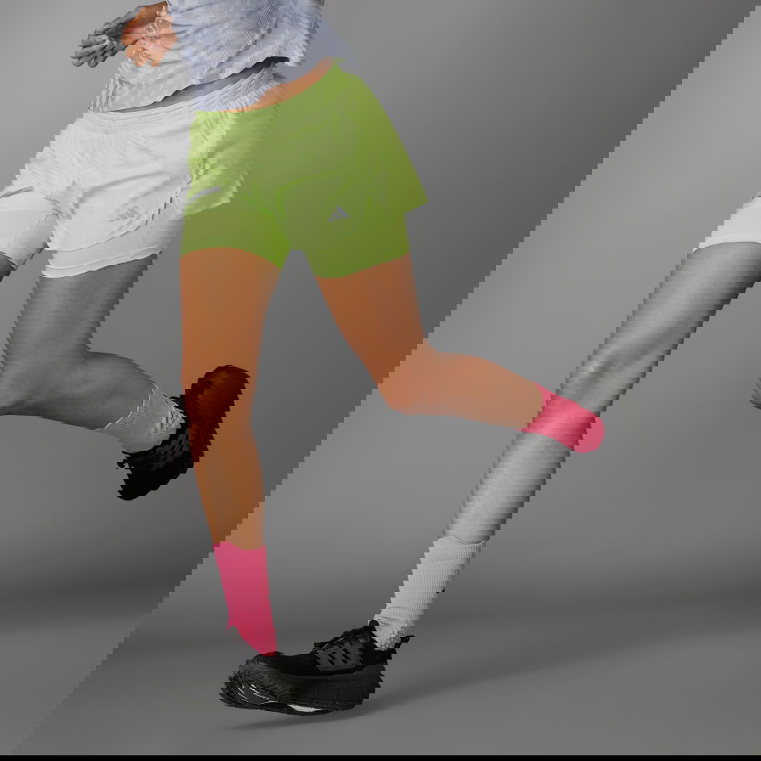 Къси панталони adidas Performance Ultimate Two-in-One Running Shorts Жълто | IZ3207, 0