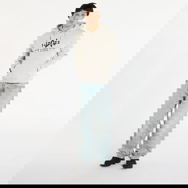 Суитчър Alpha Industries Basic Hoodie Effect Print Бежово | 178312EP-10, 3