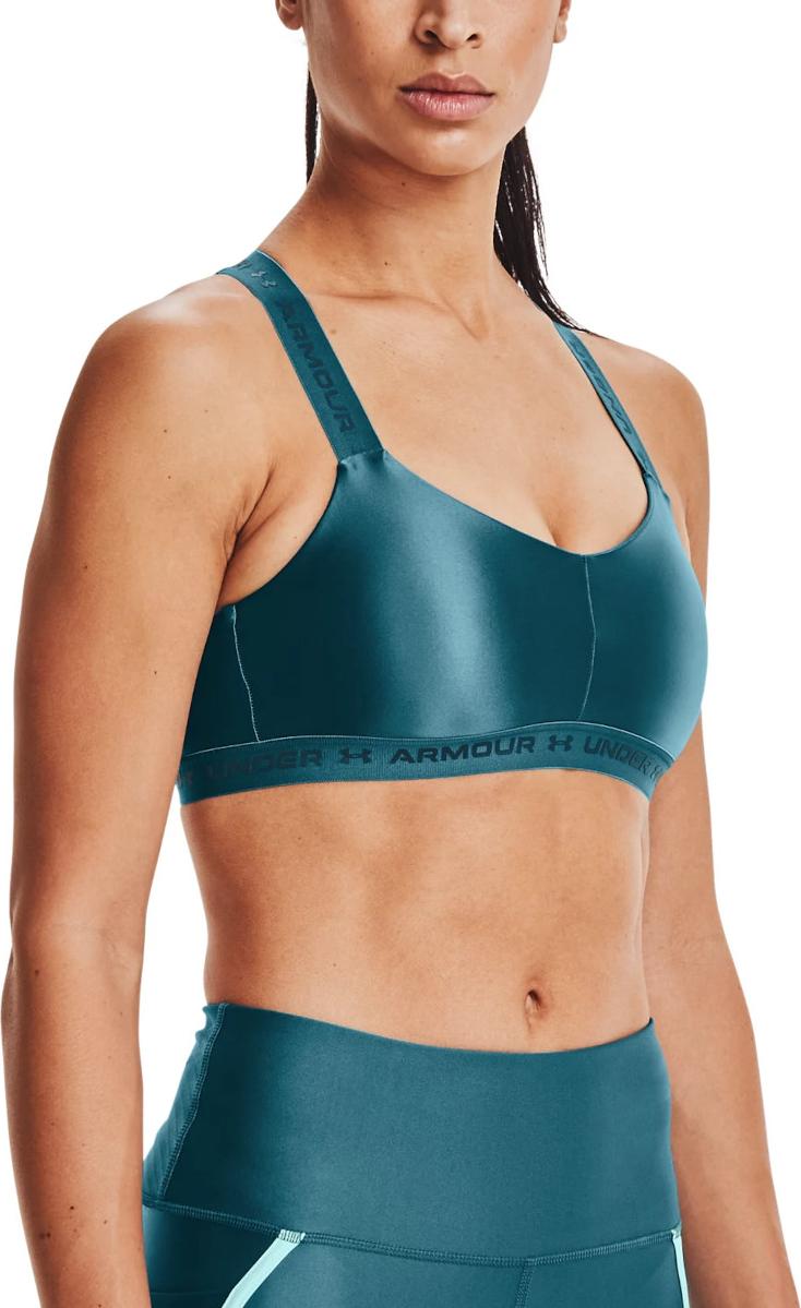 Сутиен Under Armour Crossback Low Shine Sports Bra Тюркоазено | 1363239-400, 0