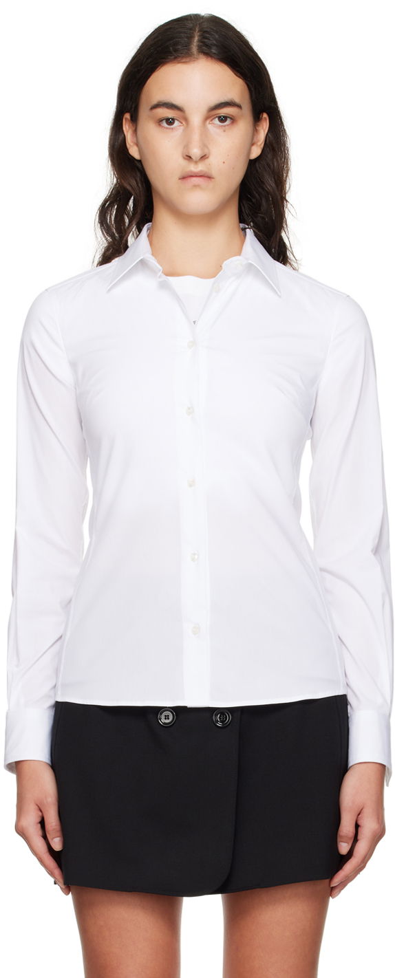 Риза Dolce & Gabbana White Spread Collar Shirt Бяло | F5G19T FUEEE, 0