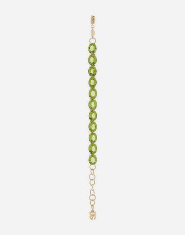 Гривна Dolce & Gabbana 18K Yellow Gold Anna Bracelet with Peridots Зелено | WBQA4GWPE01ZOO00, 2