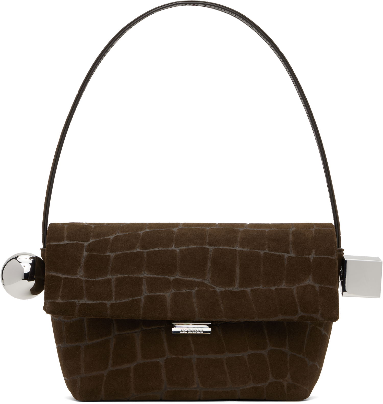 Дамска чанта Jacquemus Jacquemus 'The Rond Carré' Shoulder Bag Кафяво | 25E243BA383-3243, 0