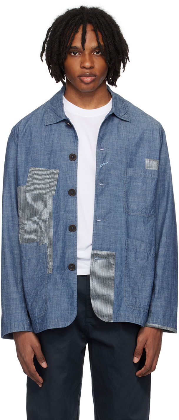 Яке Universal Works Universal Works Patched Bakers Jacket Синьо | P3008, 0