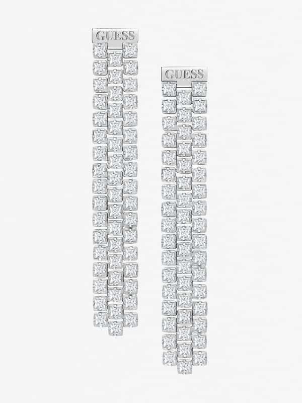 Обеци GUESS Marciano "Pixel” Earrings Металик | JUBS02005JW