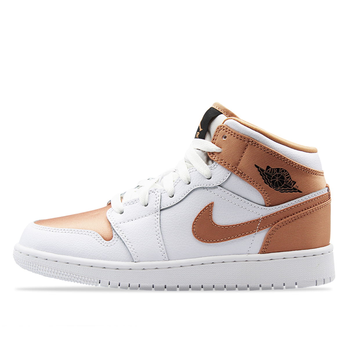 Кецове и обувки Jordan Air Jordan 1 Mid 'White Rose Gold' (GS) Розово | 555112-190, 1