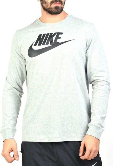 Тениска Nike Nike Sportswear Icon Futura Long Sleeve T-Shirt Сиво | ci6291-063, 0
