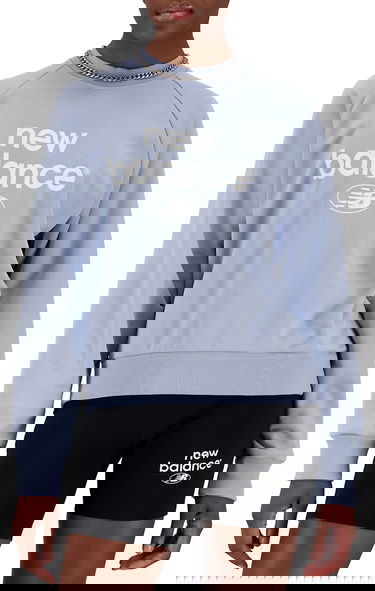 Тениска New Balance Essentials Reimagined Archive French Terry Синьо | wt31508-lay, 0