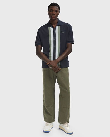 Поло тениска Fred Perry Paneled Button-Through Polo Shirt Тъмно синьо | M8522-738, 1