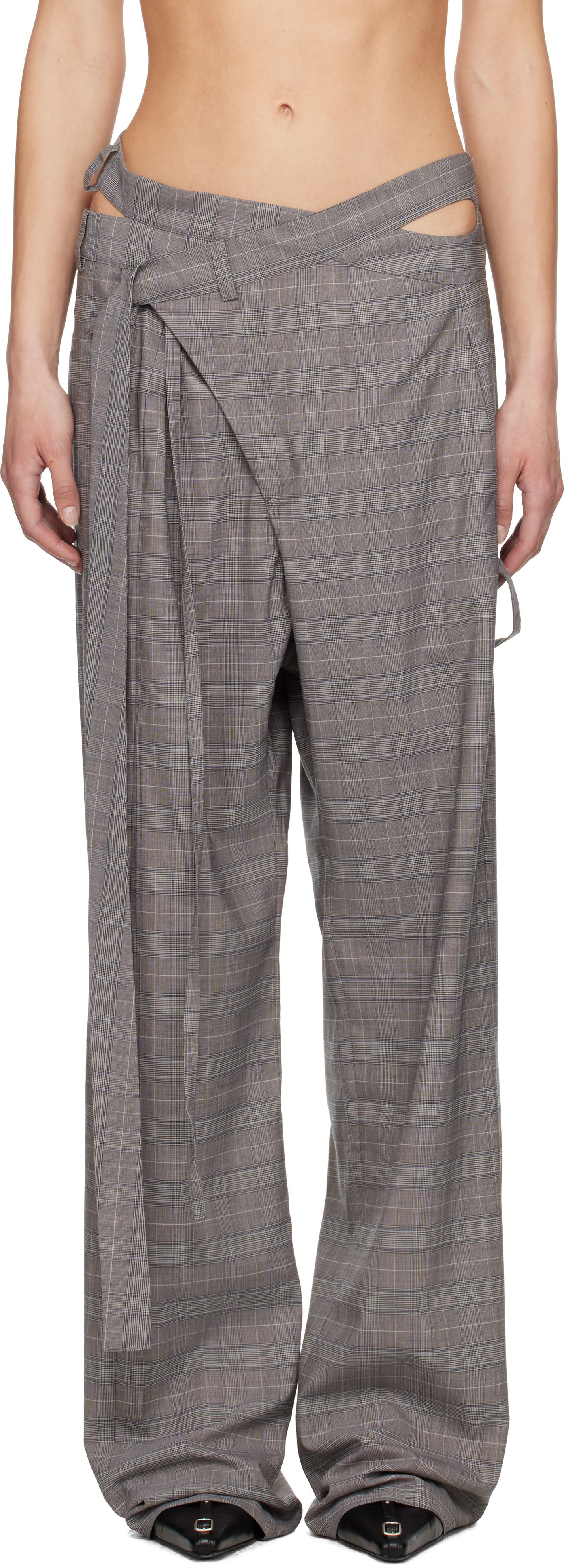 Панталони Ottolinger Ottolinger Signature Wrap Suit Trousers Сиво | 123-201523-02, 0