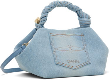 Дамска чанта GANNI GANNI Small Bou Denim Shoulder Bag Синьо | A6497, 2