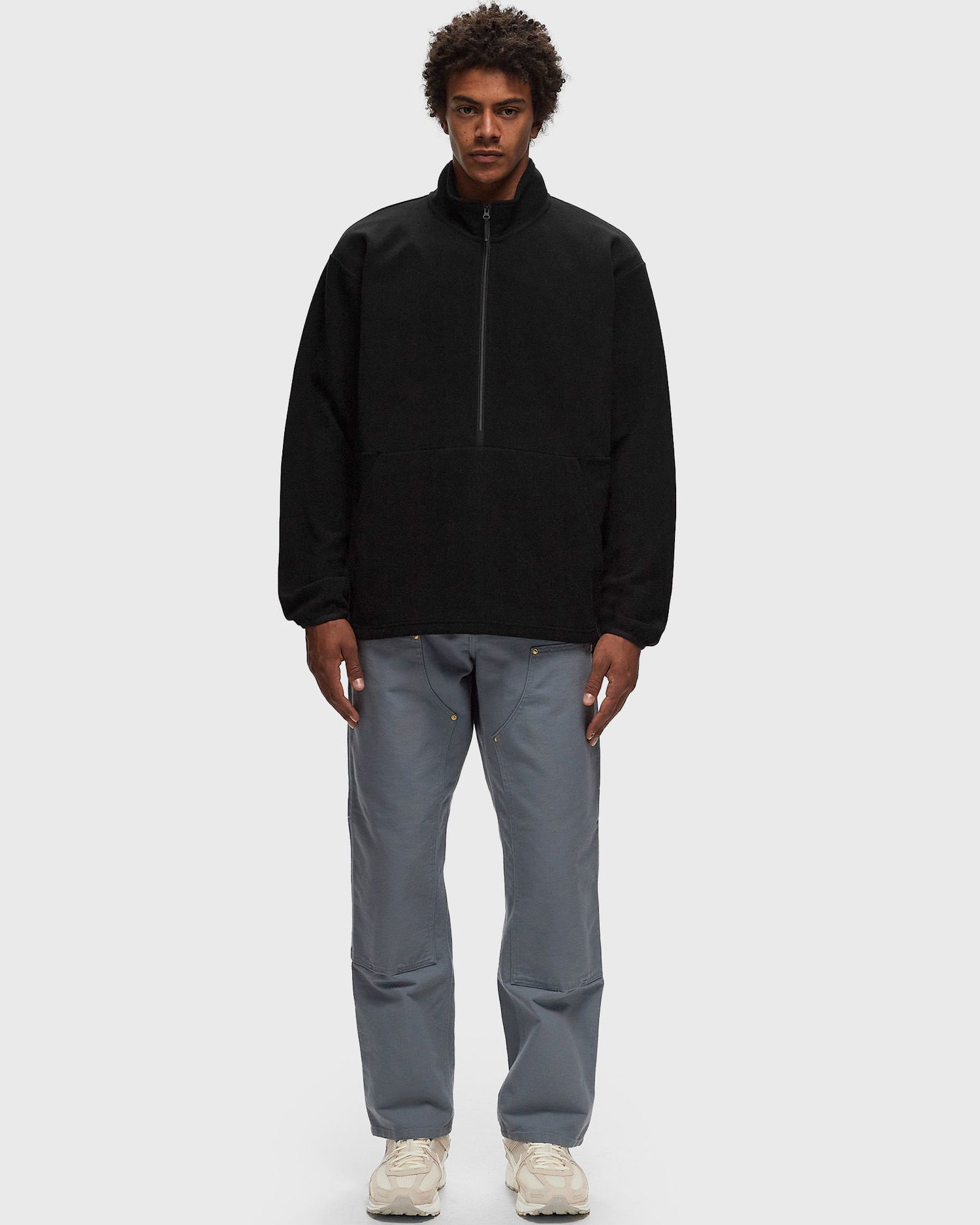 Суитчър Goldwin Power Stretch Half Zip Pullover Черно | GL34313-BK, 1