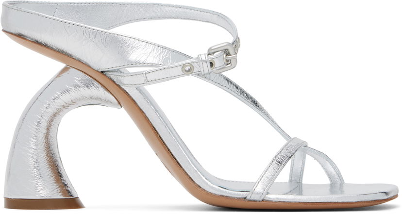 Аксесоари Dries Van Noten Dries Van Noten Strappy Sculptural Heeled Sandals Металик | WS251-1623-207