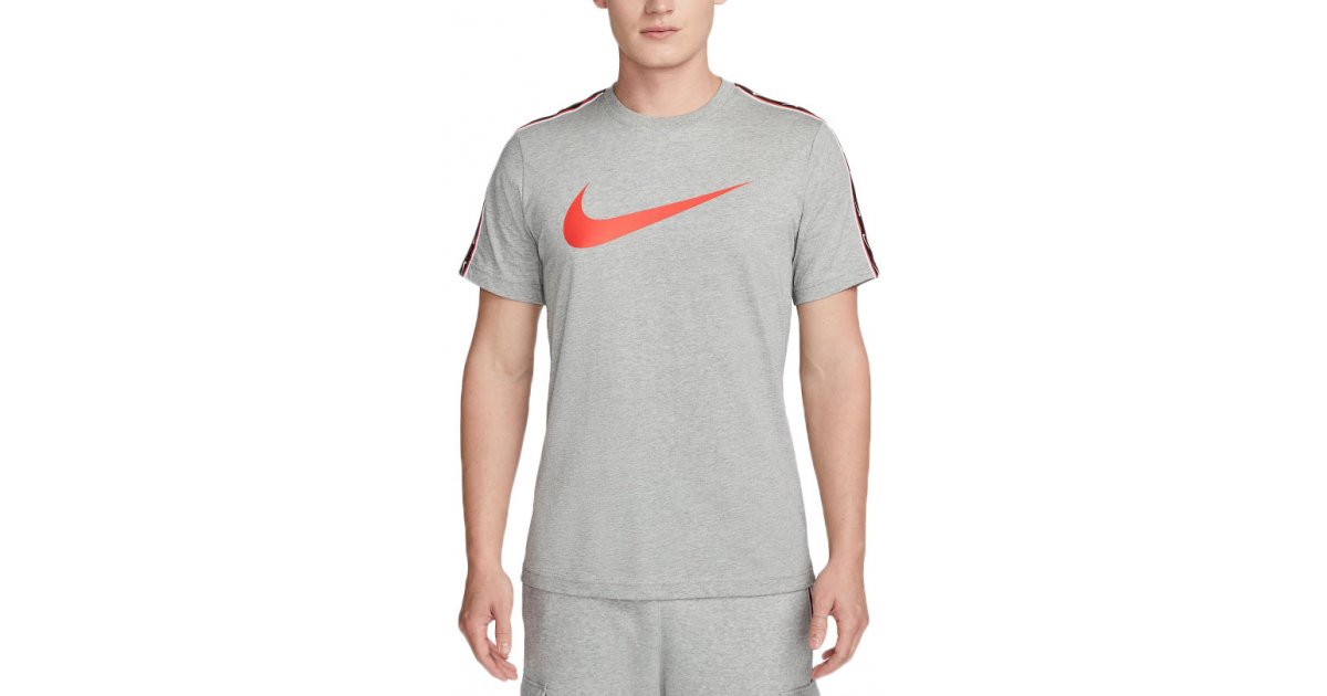 Тениска Nike Tee Sportswear Repeat Сиво | dx2032-064, 1