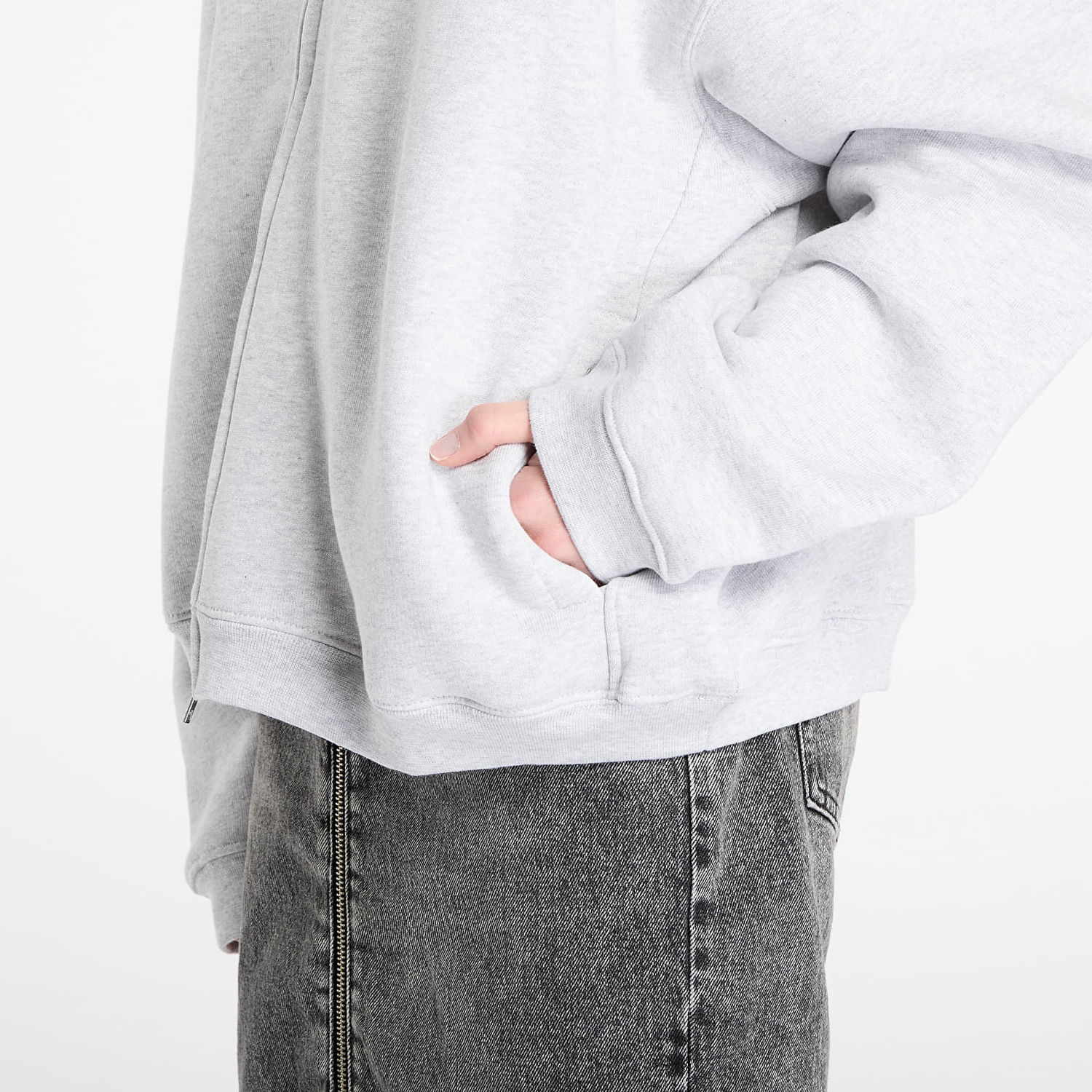 Суитчър Represent Clo Initial Boxy Zip Hoodie Сиво | INM414-508, 1