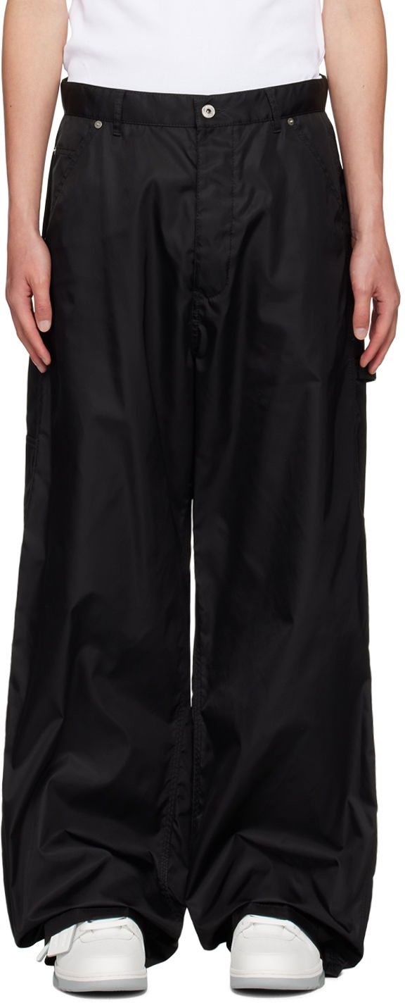 Панталони Off-White Black Arrow Carpenter Trousers Черно | OMCA249C99FAB0011010