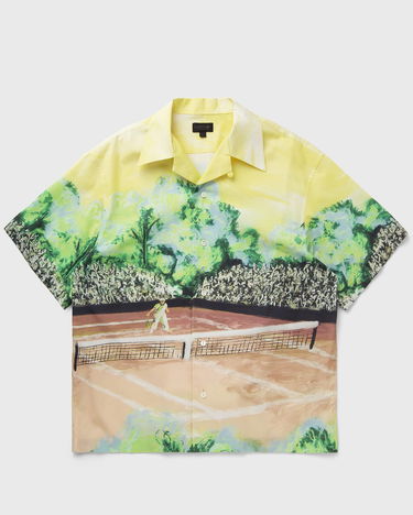 Риза Lacoste Tennis Court Print Relaxed Fit Shirt Жълто | CH7469-WH3, 1