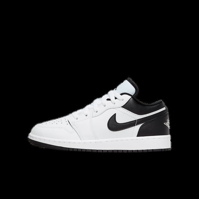 Кецове и обувки Jordan Air Jordan 1 Low "White Black" GS Бяло | 553560-132