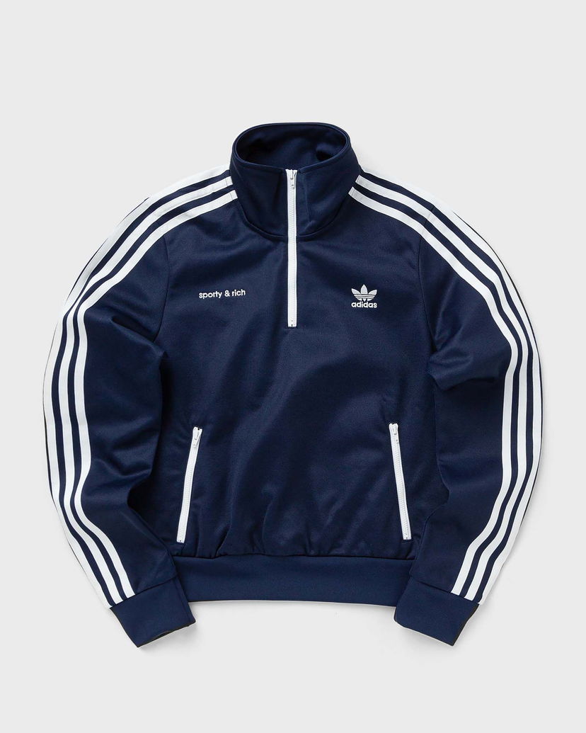 Суитчър adidas Originals Sporty&Rich x Track Top W Тъмно синьо | JD3770