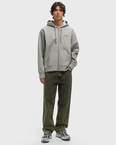 Суитчър Carhartt WIP Full-Zip Hooded American Script Jacket Сиво | I033063-V6.XX, 2