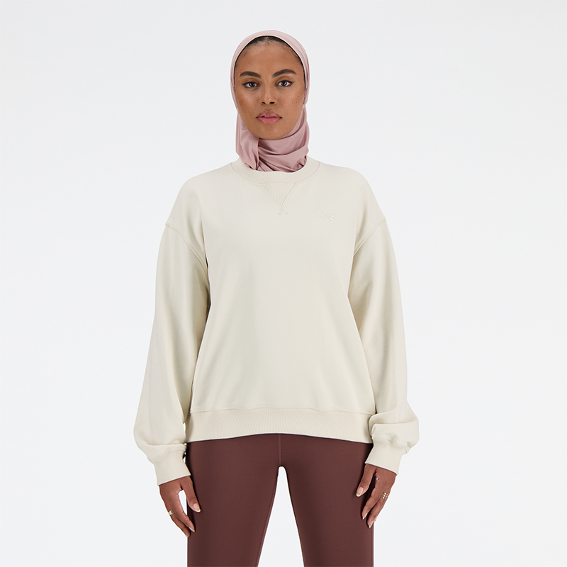Суитчър New Balance hoodie Бежово | WT41500LIN, 0