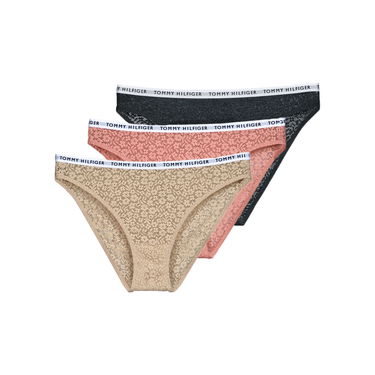 гащички Tommy Hilfiger Knickers/panties 3P FULL LACE BIKINI X3 Многоцветен | UW0UW04513-0XW, 0