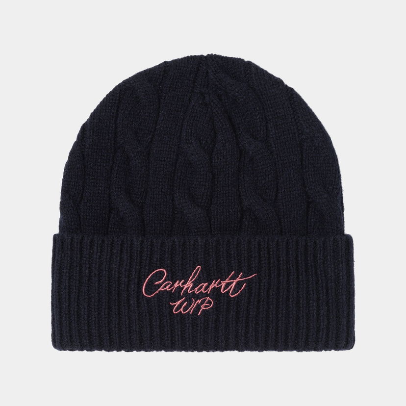 Шапка Carhartt WIP Carhartt WIP Cable Knit Beanie Тъмно синьо | I035464_1