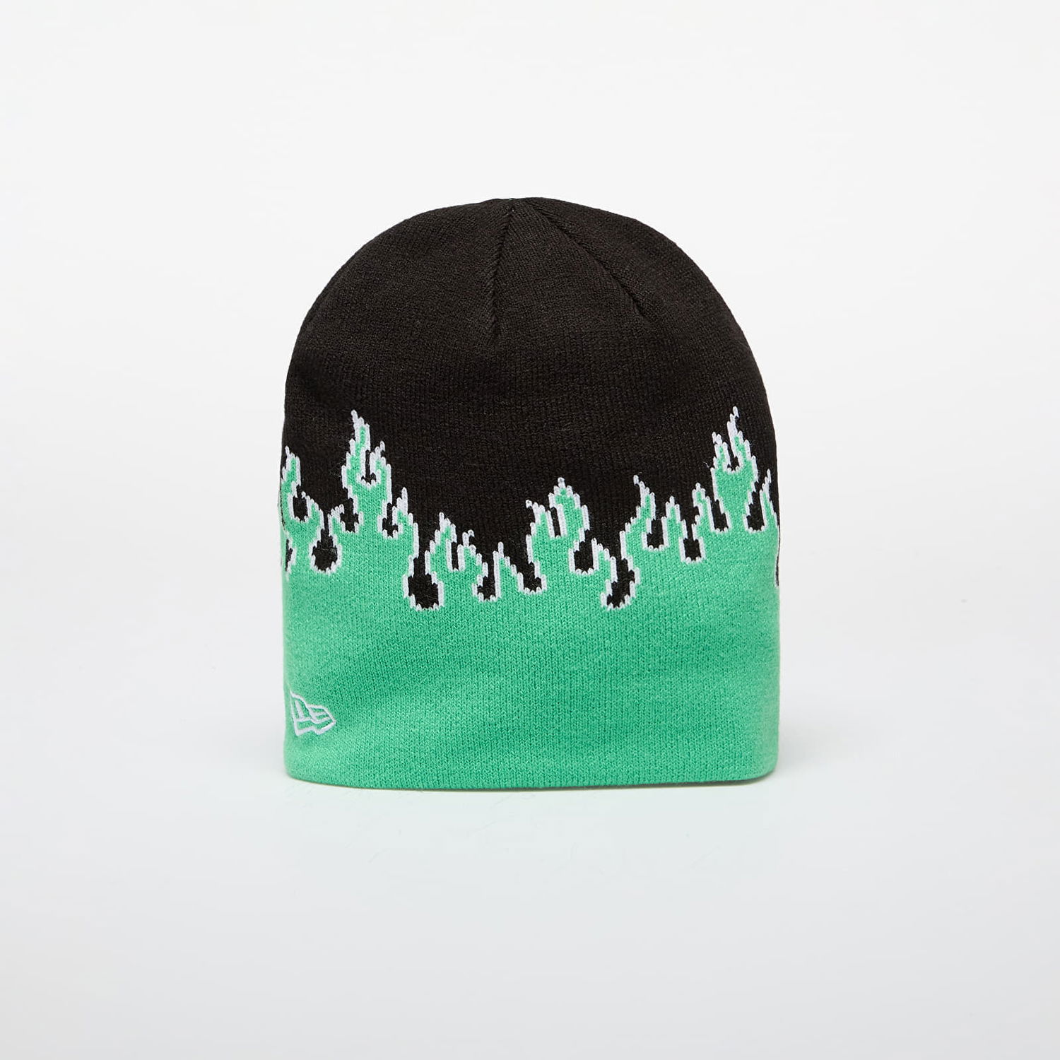 Шапка New Era Knit Thin Flame Skull Knit Island Green Universal Зелено | 60565453, 1