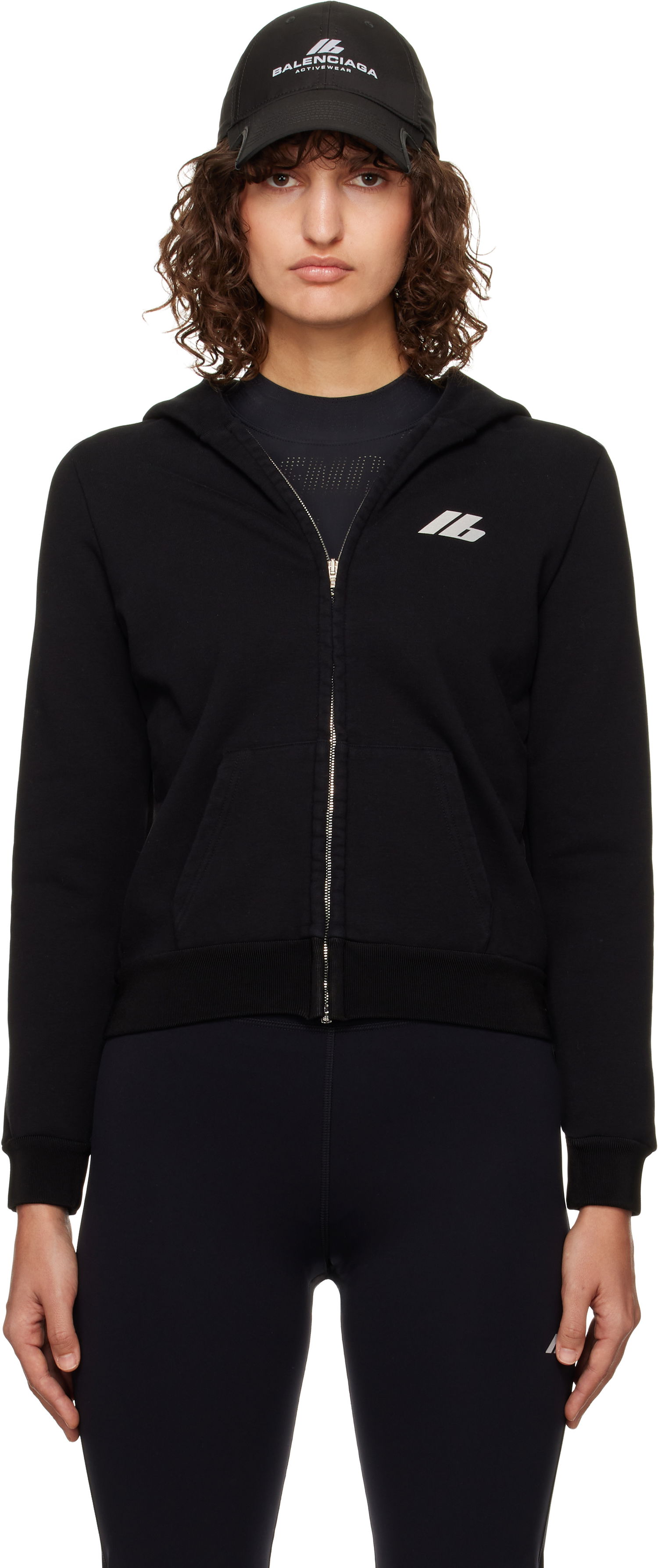 Суитчър Balenciaga Zip-Up Hoodie Черно | 788243 TQVV1, 0