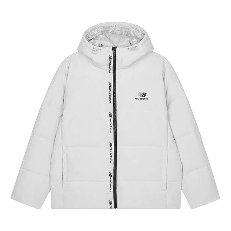 Пухо яке New Balance Print Down Jacket Бяло | AMJ23343-GYM