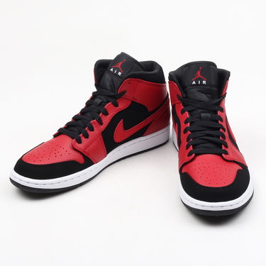 Кецове и обувки Jordan Air Jordan 1 Mid "Bred" Черно | 554724-054, 2